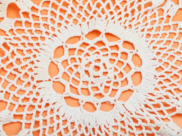 Detalhe do laço de crochê bordado — Fotografia de Stock