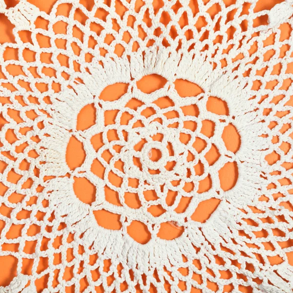 Embroidered crochet lace close up — Stock Photo, Image