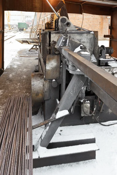 Versterking stalen en snijden en bender machine — Stockfoto