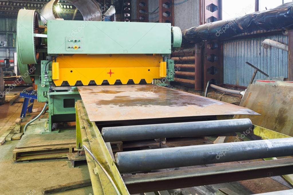 Shear machine for metal sheets — Stock Photo © vvoennyy 60169055