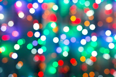 karanlık gece bulanık Noel aydınlatma