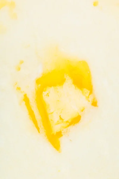 Sıcak irmik lapası Erime tereyağı parçası — Stok fotoğraf