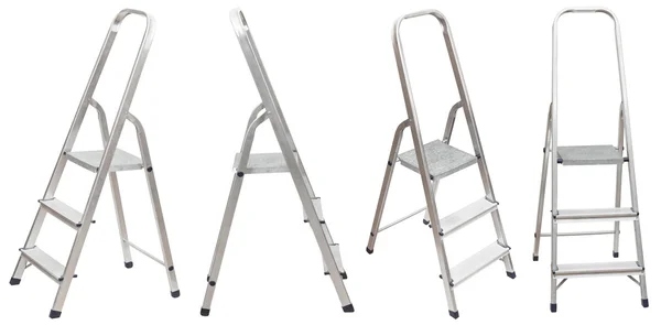 Set of short folding step ladder isolated — Stock Photo, Image