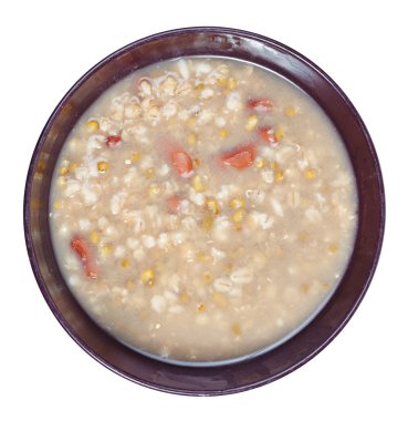 pottage kabın içinde karışıklık görünümünü yukarıda izole