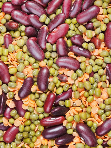 Fondo de alimentos de frijoles secos mezcla — Foto de Stock