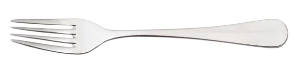 Metal çatal - beyaz izole çatal bıçak takımı — Stok fotoğraf