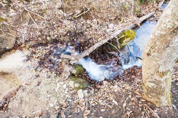 Coulées de ruisseau dans la montagne du caucase — Photo