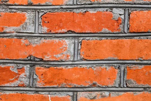 赤レンガの壁からの背景 — ストック写真