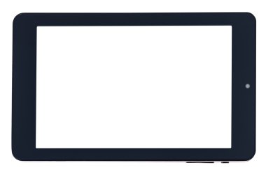 siyah tablet pc ile önden görünümü ekran kesmek