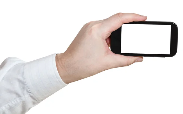 Tiro a mano por teléfono inteligente —  Fotos de Stock