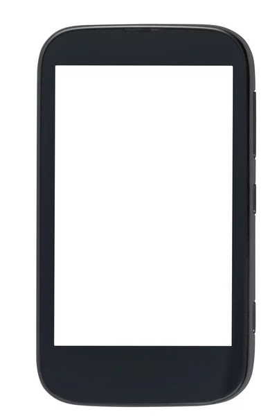 Vista frontale dello smartphone con schermo ritagliato — Foto Stock