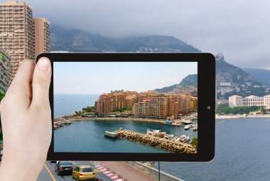 kavram - Monaco şehrin turistik alarak fotoğraf seyahat