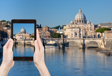 Roma cityscape turist alarak fotoğraf