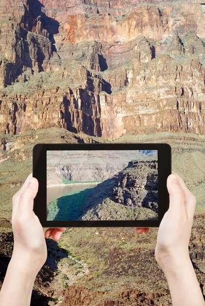 Büyük Kanyon Colorado Nehri'nin fotoğraf çekim — Stok fotoğraf