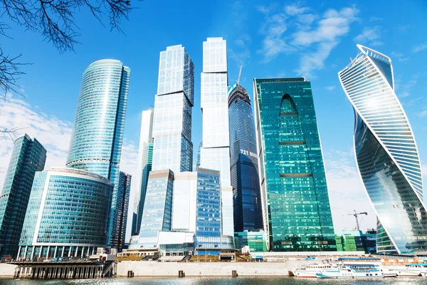 Towers of Moscow City office district — Stock Photo, Image