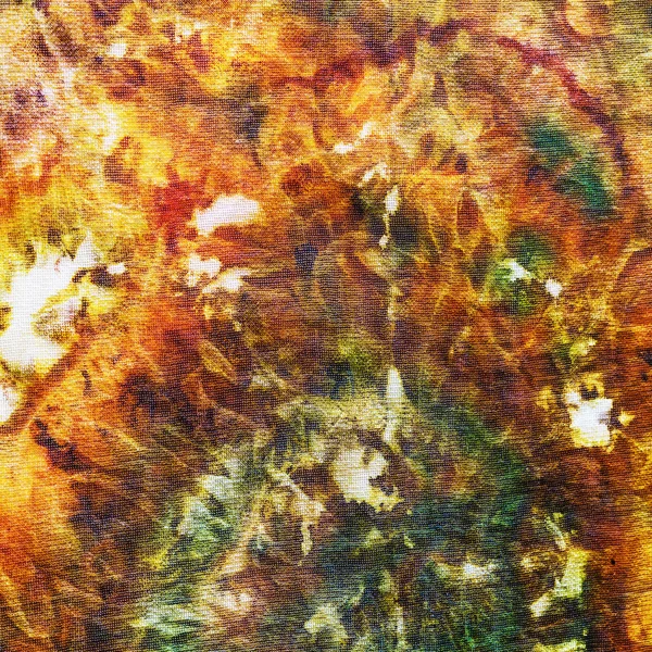 Fragment of painting on silk batik — Stock Photo, Image