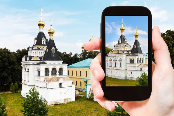 着眼克里姆林宫，俄罗斯的旅游照片 — 图库照片