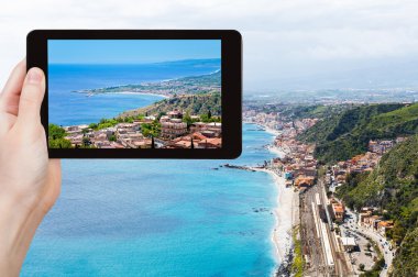 Taormina, Sicilya kasabadan Giardini Naxos fotoğrafı