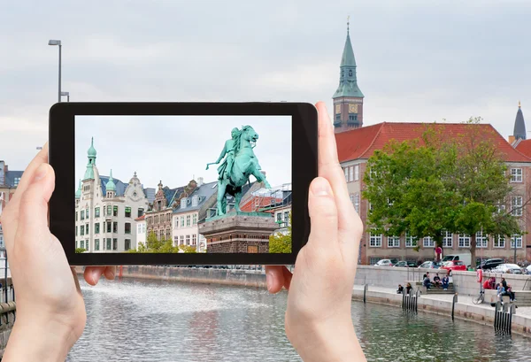 Foto de Estatua de Absalón en Copenhague, Dinamarca — Foto de Stock