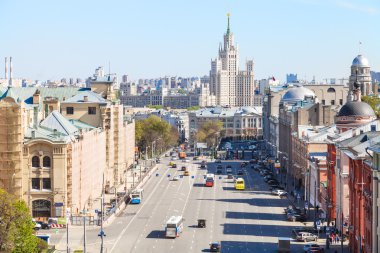 Cityscape Lubyanka Meydanı Moskova ile