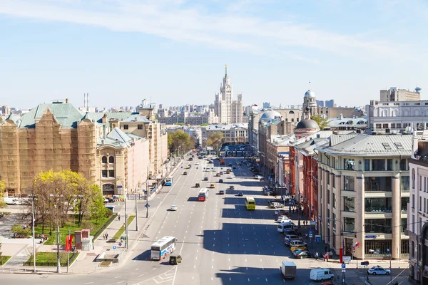 Moskova'da lubyanka Meydanı Panoraması — Stok fotoğraf