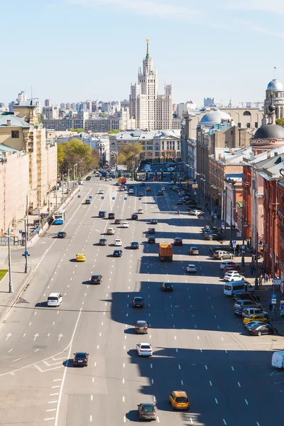 Lubyanka-Platz im historischen Zentrum von Moskau — Stockfoto