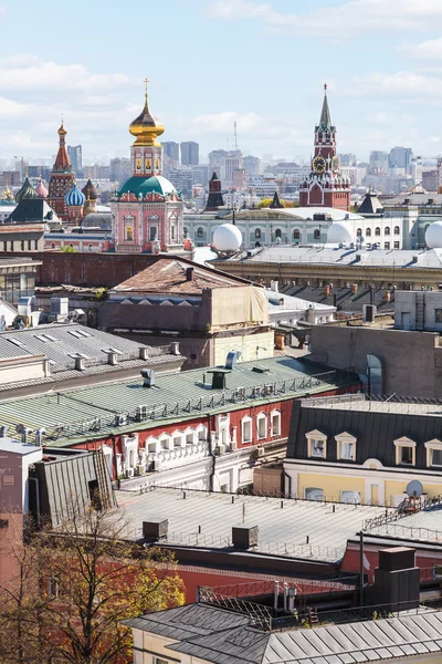 Moskova şehir manzarası Kremlin ile — Stok fotoğraf