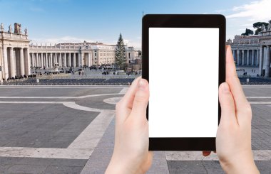 Vatikan meydanda St.Peter fotoğraflarını turizm
