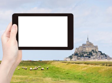 mont saint-michel Manastırı, Fransa fotoğrafı