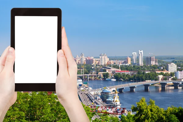 Touristische Fotografien der Kiewer Stadtlandschaft — Stockfoto