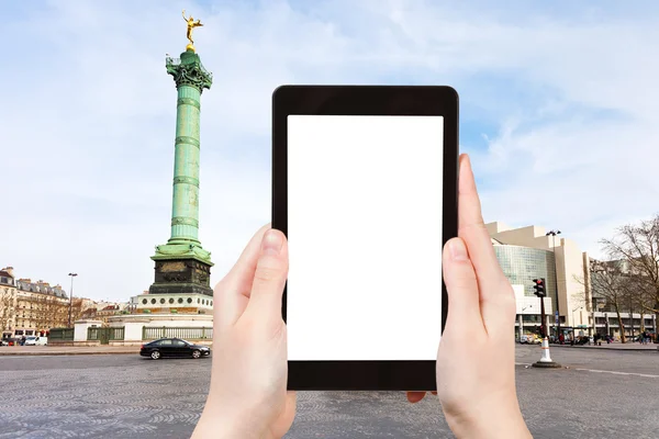 Fotografias turísticas da Place de la Bastille Paris — Fotografia de Stock