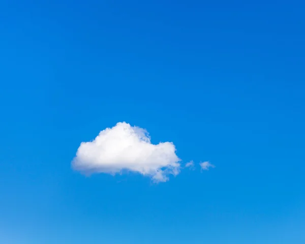 Little cloud in the summer blue sky — Stock Photo, Image