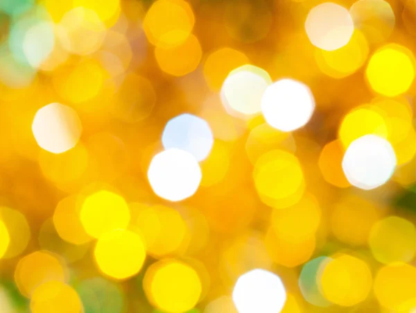 Bright yellow green shimmering Christmas lights — Stock Photo, Image