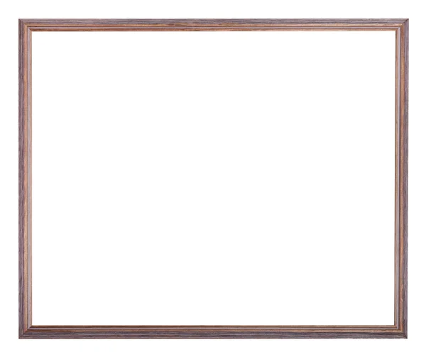 Narrow painted wooden picture frame — Zdjęcie stockowe