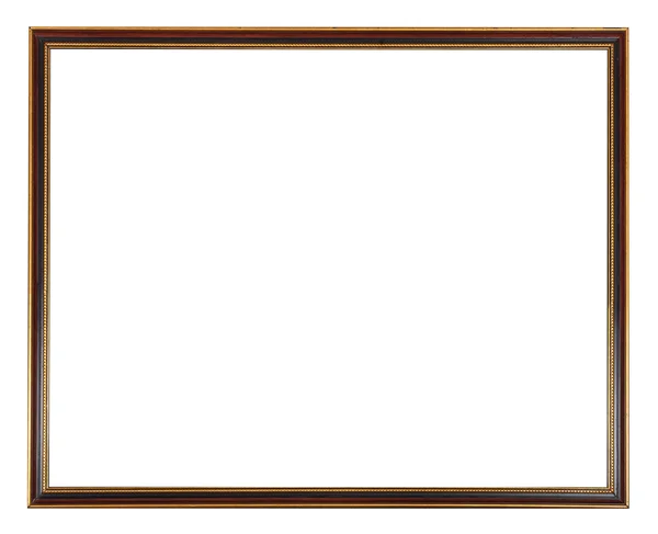Red, black and gold painted narrow picture frame — Stockfoto