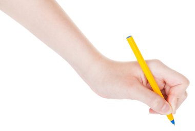 el taslaklar üzerinde beyaz izole mavi kalem tarafından