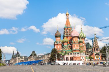 people on Vasilevsky Descent of Red Square, Moscow