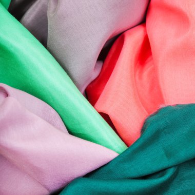 İpek cambric dokuların birkaç adet