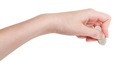 el ile izole kauçuk eraser yan görünüm