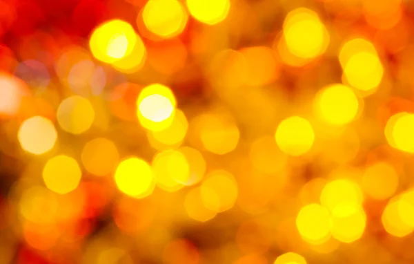 暗黄色和红色闪烁圣诞灯 — 图库照片