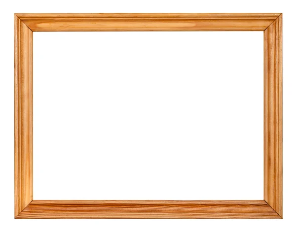 Vintage simple narrow wooden picture frame — Stock Photo, Image