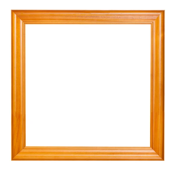 Square lacquered wooden picture frame — Stock Photo, Image