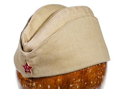 askeri yeşil garrison cap Sovyetler kırmızı yıldız