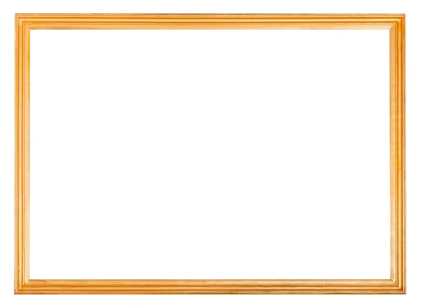 Simple narrow wooden picture frame — Stock Photo, Image