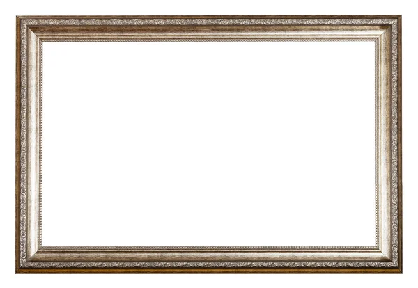 Baroque style sliver wooden picture frame — Stock Photo, Image