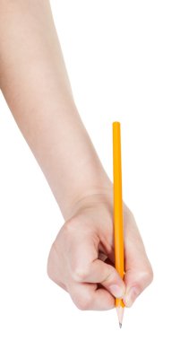 kurşun kalem üzerinde beyaz izole tarafından el Taslaklar