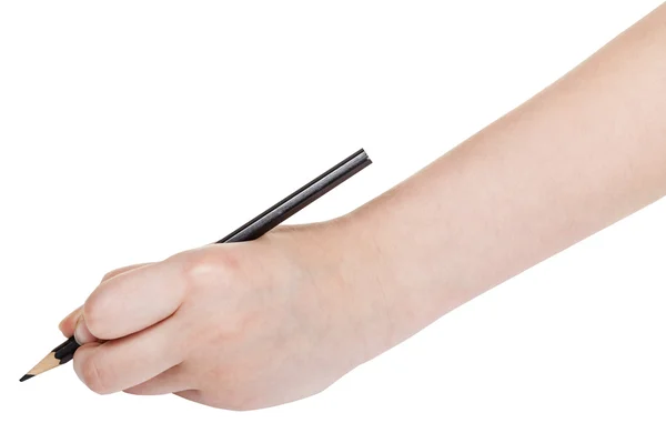 Hand draws by black pencil isolated on white — Stock Photo, Image