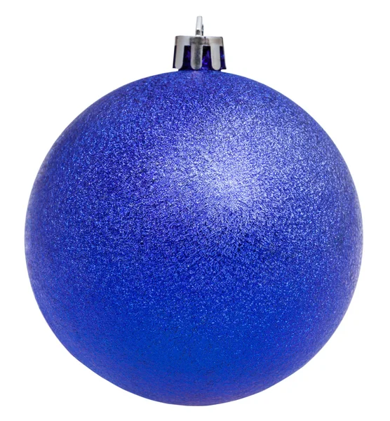 Boule violette de Noël isolée sur blanc — Photo