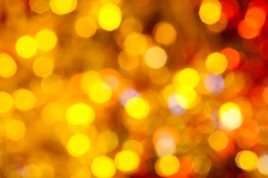 kahverengi, sarı ve kırmızı bulanık Noel ışıkları