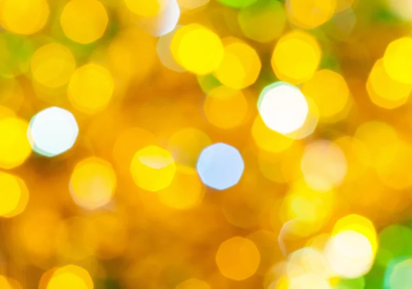 Yellow and green twinkling Christmas lights — Stock Photo, Image
